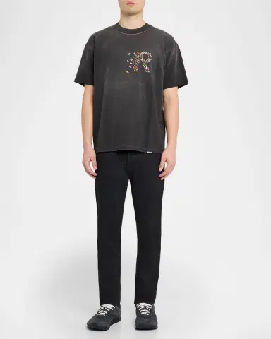 Represent Men's Monarch Logo Cotton Boxy Fit T-Shirt | Thumbnail 2