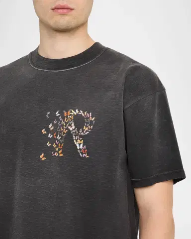 Represent Men's Monarch Logo Cotton Boxy Fit T-Shirt | Thumbnail 5