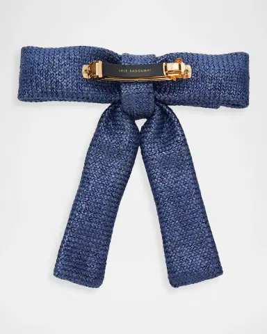 Lele Sadoughi Azure Antoinette Oasis Embellished Bow Barrette | Thumbnail 2 Lele Sadoughi Azure Antoinette Oasis Embellished Bow Barrette | Thumbnail 2