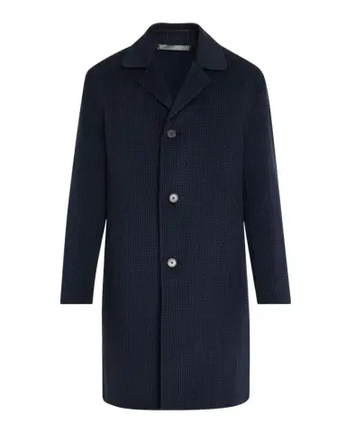 Theory Men 's Modern Mini Check Single-Breasted Coat | Thumbnail 1 Theory Men 's Modern Mini Check Single-Breasted Coat | Thumbnail 1