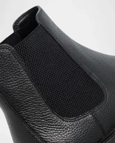 Vince Men's Dave Leather Chelsea Boots | Thumbnail 3 Vince Men's Dave Leather Chelsea Boots | Thumbnail 3