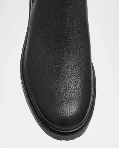 Vince Men's Dave Leather Chelsea Boots | Thumbnail 4 Vince Men's Dave Leather Chelsea Boots | Thumbnail 4