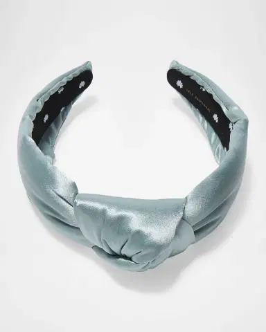 Lele Sadoughi Knotted Silk-Blend Headband | Thumbnail 2 Lele Sadoughi Knotted Silk-Blend Headband | Thumbnail 2