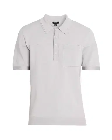 Reiss Men's Snap-Placket Stretch Polo Shirt | Thumbnail 1 Reiss Men's Snap-Placket Stretch Polo Shirt | Thumbnail 1
