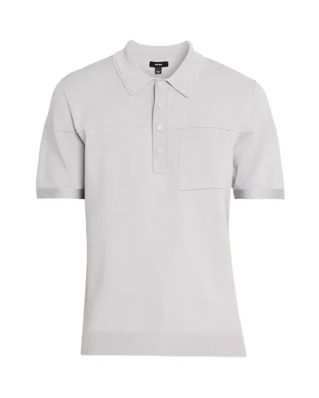 en 's Snap-Placket Stretch Polo Shirt