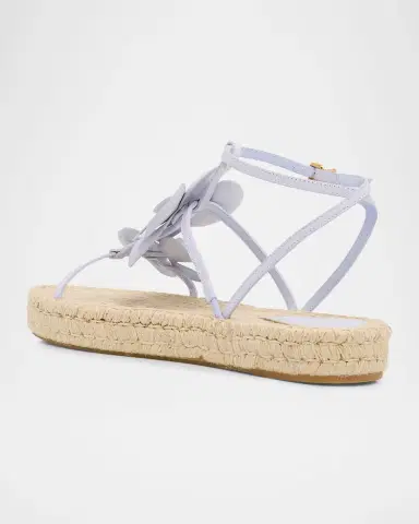 Zimmermann Orchid Leather Espadrille Sandals | Thumbnail 4 Zimmermann Orchid Leather Espadrille Sandals | Thumbnail 4