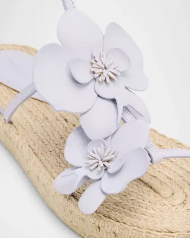 Zimmermann Orchid Leather Espadrille Sandals | Thumbnail 5 Zimmermann Orchid Leather Espadrille Sandals | Thumbnail 5