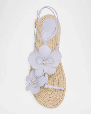 Zimmermann Orchid Leather Espadrille Sandals | Thumbnail 6 Zimmermann Orchid Leather Espadrille Sandals | Thumbnail 6