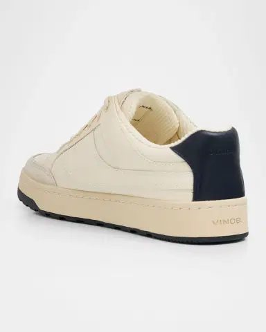 Vince Men's Wilder Court Leather Low-Top Sneakers | Thumbnail 2 Vince Men's Wilder Court Leather Low-Top Sneakers | Thumbnail 2