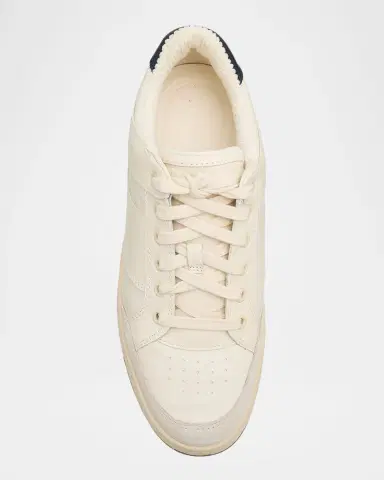 Vince Men's Wilder Court Leather Low-Top Sneakers | Thumbnail 4 Vince Men's Wilder Court Leather Low-Top Sneakers | Thumbnail 4