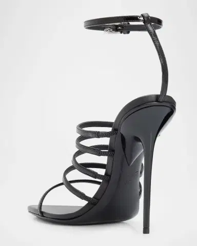 Alaïa 110mm Strappy Patent Leather Sandals | Thumbnail 3 Alaïa 110mm Strappy Patent Leather Sandals | Thumbnail 3
