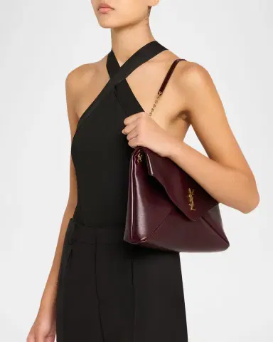 Saint Laurent Cassandre YSL Envelope Flap Shoulder Bag in Leather | Thumbnail 2 Saint Laurent Cassandre YSL Envelope Flap Shoulder Bag in Leather | Thumbnail 2