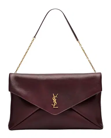 Saint Laurent Cassandre YSL Envelope Flap Shoulder Bag in Leather | Thumbnail 1 Saint Laurent Cassandre YSL Envelope Flap Shoulder Bag in Leather | Thumbnail 1