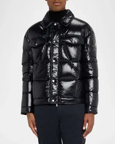 Moose Knuckles Men's Briar Quilted Down Shirt Jacket | Thumbnail 4