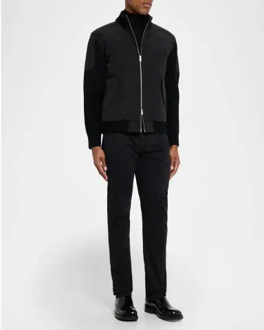 Moose Knuckles Men's Magnus Knit Hybrid Bomber Jacket | Thumbnail 2 Moose Knuckles Men's Magnus Knit Hybrid Bomber Jacket | Thumbnail 2