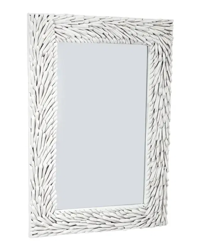 Old World Design Lyra Carved Wood 39" Wall Mirror