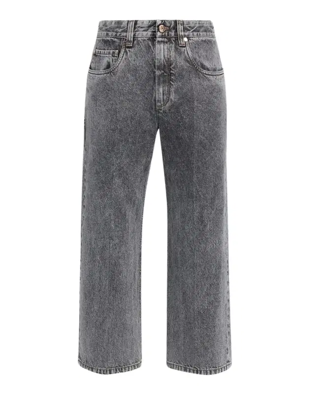 Contemporary Square Straight-Leg Capri Jeans