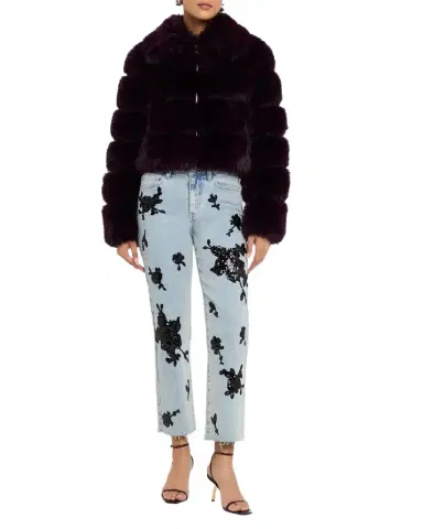 Generation Love Bella Sequined Straight-Leg Jeans | Thumbnail 1