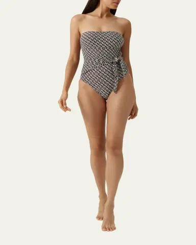 Melissa Odabash Munich Chain Strapless One-Piece Swimsuit | Thumbnail 4 Melissa Odabash Munich Chain Strapless One-Piece Swimsuit | Thumbnail 4