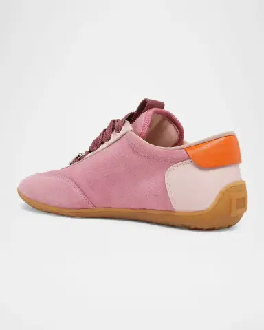 Roger Vivier Viv Mixed Leather Low-Top Sneakers | Thumbnail 2 Roger Vivier Viv Mixed Leather Low-Top Sneakers | Thumbnail 2