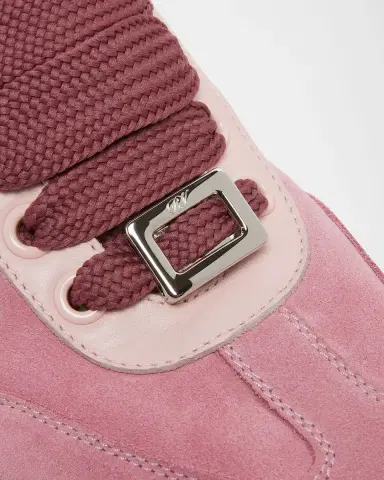 Roger Vivier Viv Mixed Leather Low-Top Sneakers | Thumbnail 3 Roger Vivier Viv Mixed Leather Low-Top Sneakers | Thumbnail 3