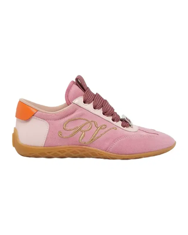 Viv Mixed Leather Low-Top Sneakers