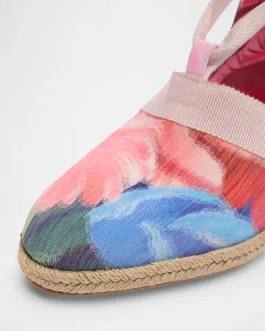 Christian Louboutin 85mm Toleda Floral Espadrille Wedge Sandals | Thumbnail 3 Christian Louboutin 85mm Toleda Floral Espadrille Wedge Sandals | Thumbnail 3