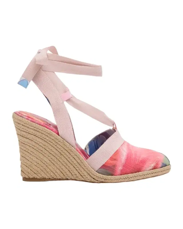 85mm Toleda Floral Espadrille Wedge Sandals 85mm Toleda Floral Espadrille Wedge Sandals