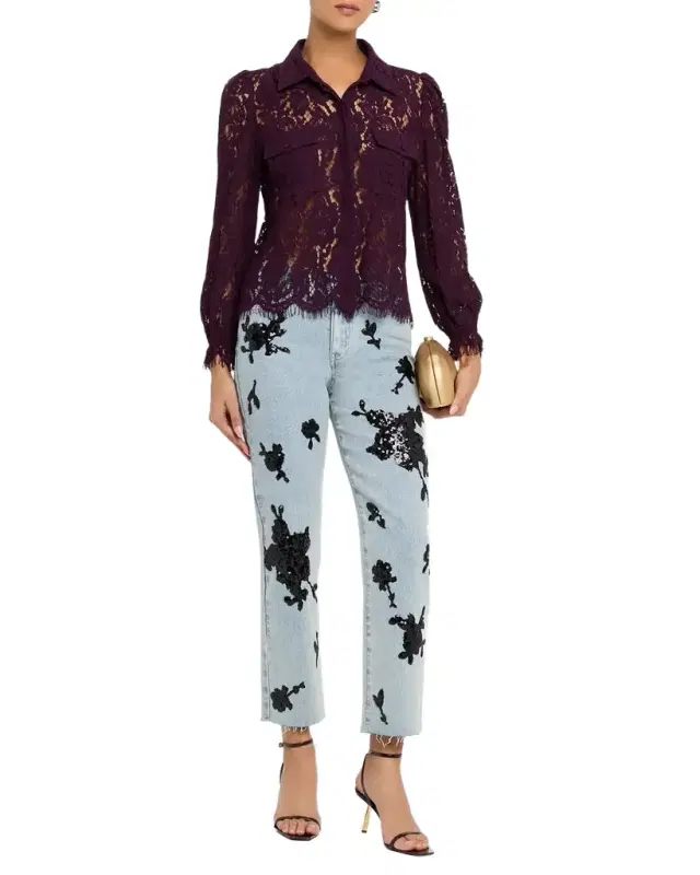 Lina Long-Sleeve Lace Shirt