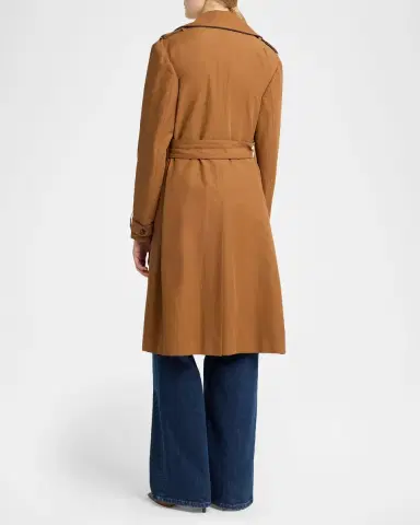 Kiton Belted Wrap Trench Coat | Thumbnail 3