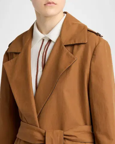 Kiton Belted Wrap Trench Coat | Thumbnail 5