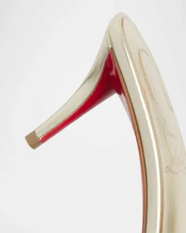 Christian Louboutin 60mm Miss Z Metallic Leather Slingback Pumps | Thumbnail 2 Christian Louboutin 60mm Miss Z Metallic Leather Slingback Pumps | Thumbnail 2