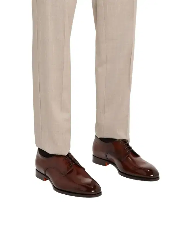 Men 's Leather Derby Shoes