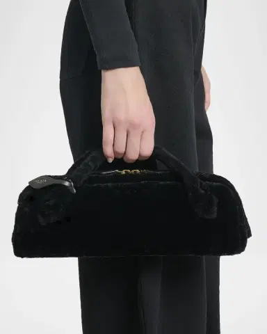 Alaïa Le Teckel Shearling Clutch | Thumbnail 2 Alaïa Le Teckel Shearling Clutch | Thumbnail 2
