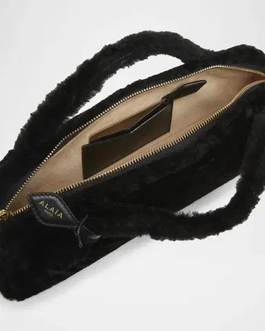 Alaïa Le Teckel Shearling Clutch | Thumbnail 4 Alaïa Le Teckel Shearling Clutch | Thumbnail 4