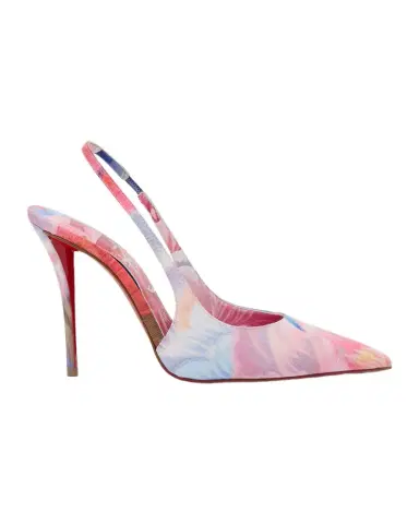 Christian Louboutin 100mm Miss Z Floral Slingback Pumps | Thumbnail 1