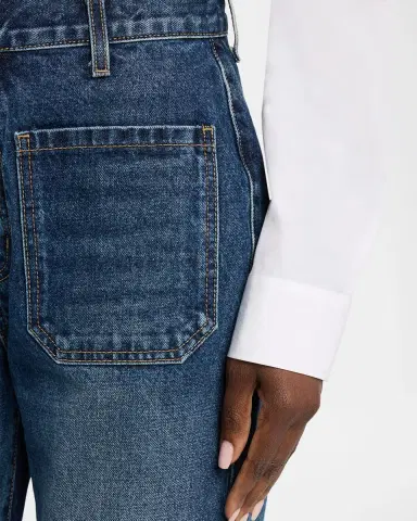 Nili Lotan Florence Patch-Pocket Flare Denim Jeans | Thumbnail 5 Nili Lotan Florence Patch-Pocket Flare Denim Jeans | Thumbnail 5