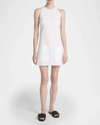 Courrèges Heritage Poplin Sleeveless Mini Dress | Thumbnail 2 Courrèges Heritage Poplin Sleeveless Mini Dress | Thumbnail 2