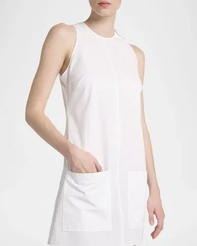 Courrèges Heritage Poplin Sleeveless Mini Dress | Thumbnail 5 Courrèges Heritage Poplin Sleeveless Mini Dress | Thumbnail 5