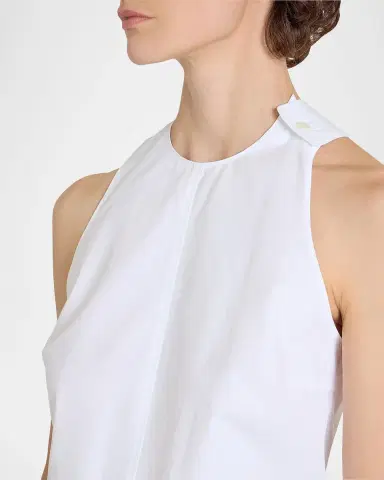 Courrèges Heritage Poplin Sleeveless Mini Dress | Thumbnail 6 Courrèges Heritage Poplin Sleeveless Mini Dress | Thumbnail 6