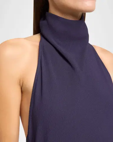 Alaïa Asymmetric Viscose Dress | Thumbnail 3 Alaïa Asymmetric Viscose Dress | Thumbnail 3