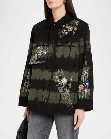 Libertine Buried Treasure Tie-Dye Utility Jacket | Thumbnail 4