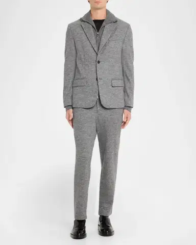 Simkhai Men's Tristen Single-Breasted Wool Blazer | Thumbnail 2 Simkhai Men's Tristen Single-Breasted Wool Blazer | Thumbnail 2