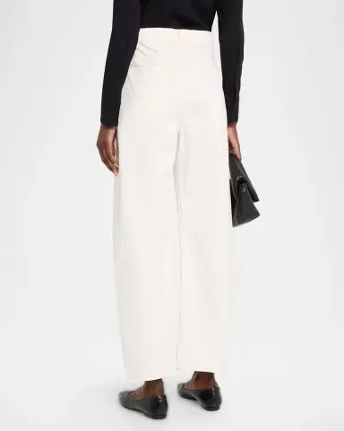 Nili Lotan Tribeca Barrel-Leg Ankle Jeans | Thumbnail 2 Nili Lotan Tribeca Barrel-Leg Ankle Jeans | Thumbnail 2