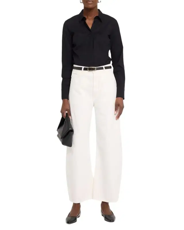 Tribeca Barrel-Leg Ankle Jeans