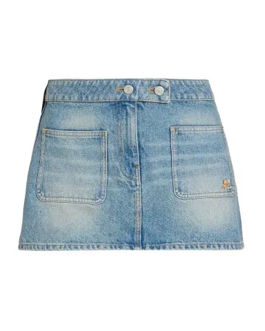 Courrèges Signature Denim Mini Skirt | Thumbnail 1 Courrèges Signature Denim Mini Skirt | Thumbnail 1