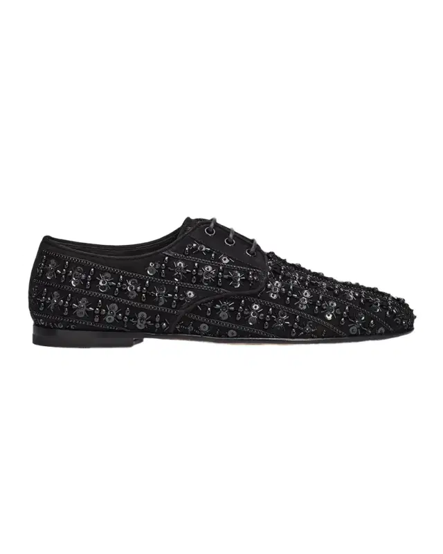 Men 's Embellished Suede Derby Shoes
