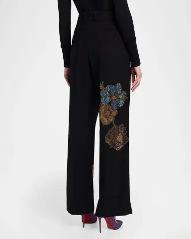 Libertine Fleur D 'Or Embellished Baggy Wide-Leg Trousers | Thumbnail 3 Libertine Fleur D 'Or Embellished Baggy Wide-Leg Trousers | Thumbnail 3