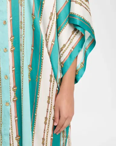 La Blanca Wrena Belt Striped Maxi Shirtdress Coverup | Thumbnail 5