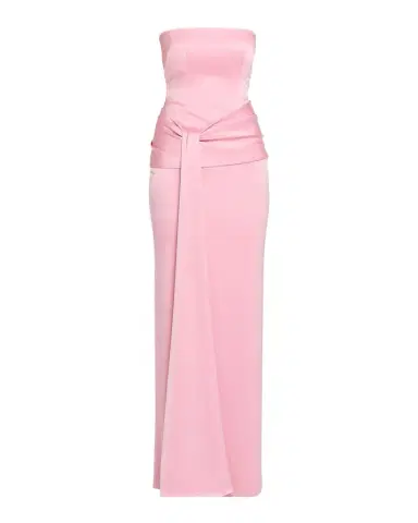 Alex Perry Strapless Draped Satin Crepe Column Gown | Thumbnail 1